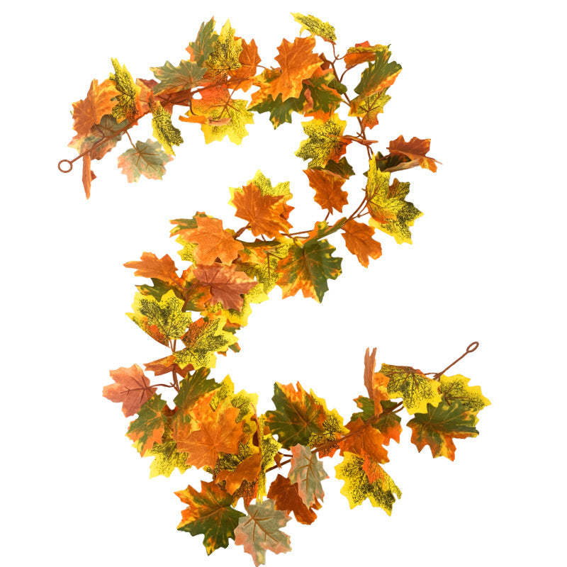 New imitation maple leaf vine Halloween decoration