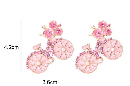 New pink bicycle brooch