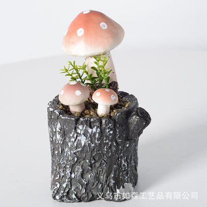 Simulation Medium Stump Mushroom Bonsai