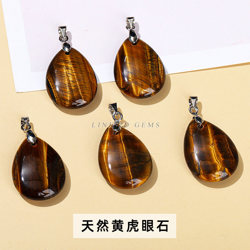 18 * 25 natural stone crystal jade water drop pendant