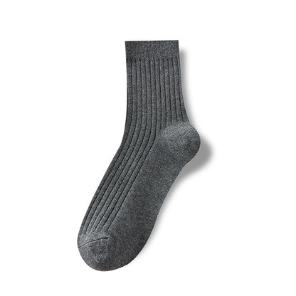 Cotton Ribbed Business Men's Socks