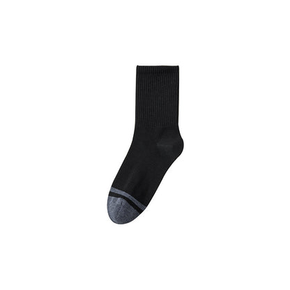 Double-Stitch Cotton Men's Mid-Calf Socks