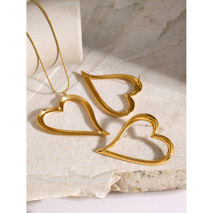 Heart Line Pendant Necklace