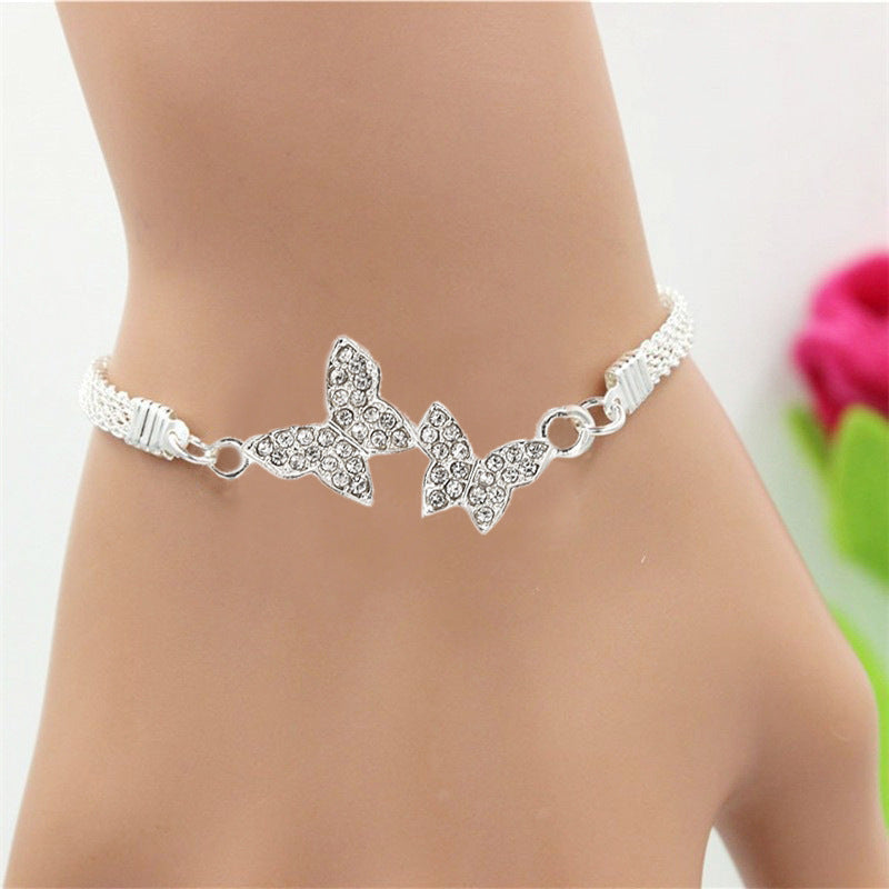 High-end butterfly heart bracelet