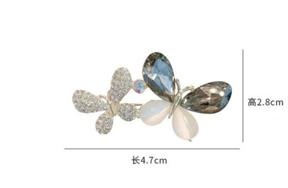 Crystal Butterfly Brooch Fashion