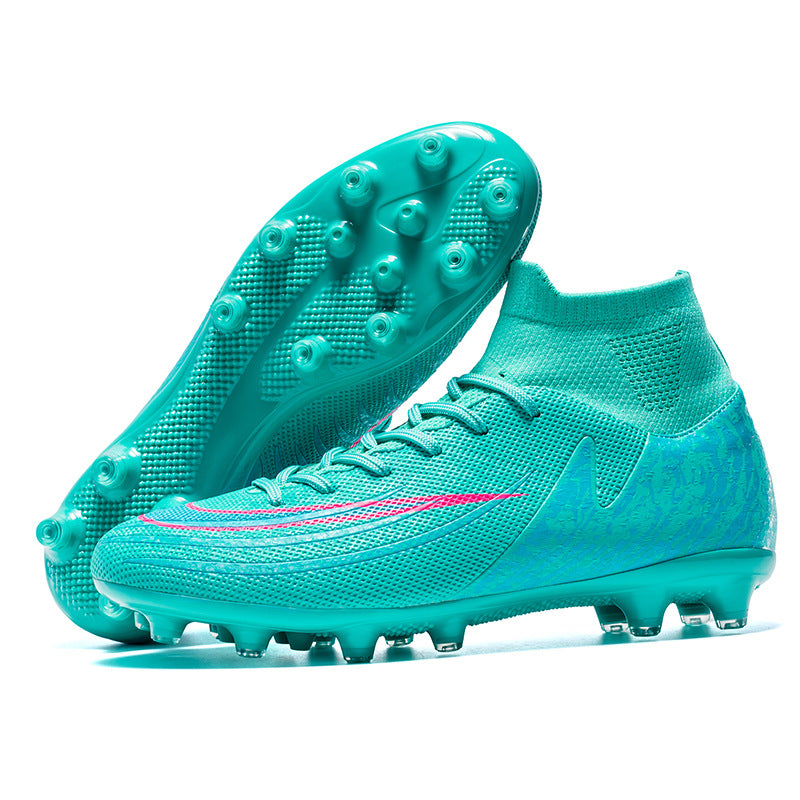 Cross-border New High-top TF Turf Soccer Shoes