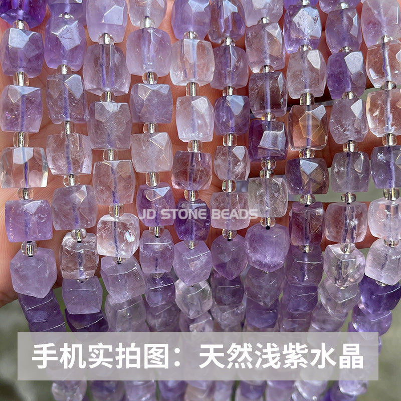 8/10Mm crystal cut square loose beads