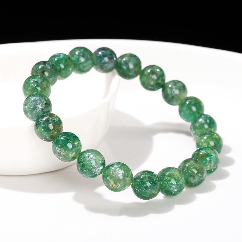 Natural green grandmother crystal bracelet