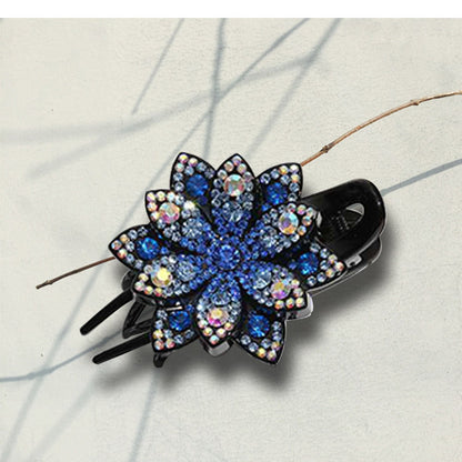 Side flower rhinestone ins headdress