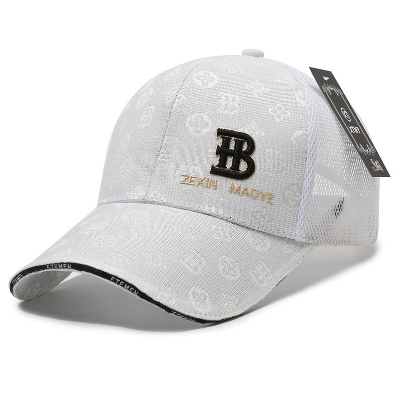 Luxury Mesh Embroidered Duckbill Cap