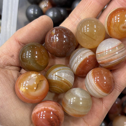 20mm natural stone crystal agate ball crystal round beads crafts