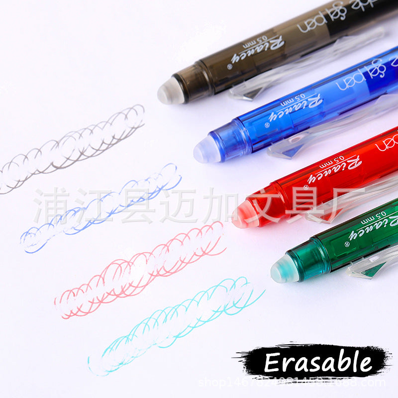 8-color erasable pen 0.5mm temperature-controlled press gel pen