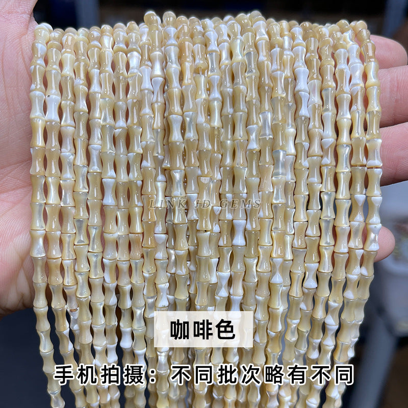 4 * 7Mm natural horseshoe snail bamboo beads loose beads