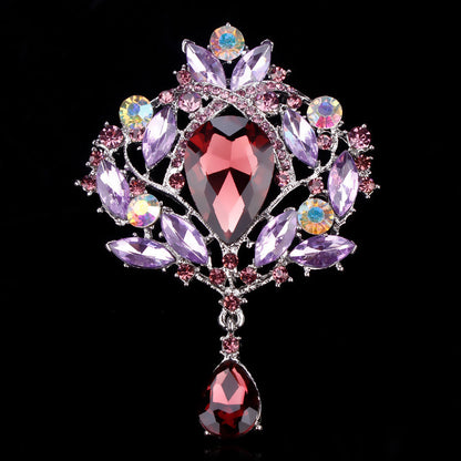 Luxury Crystal Glass Brooch