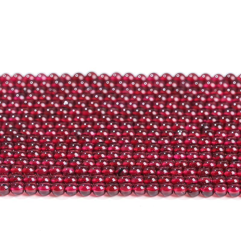 2-4Mm natural garnet round beads loose beads