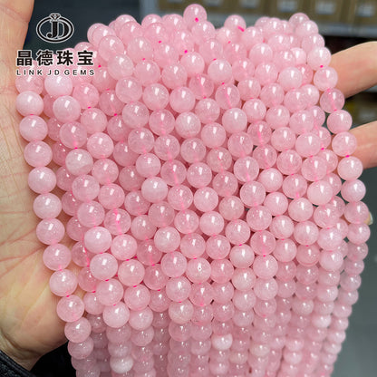 Colored natural powder crystal loose beads work in progress