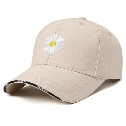 Daisy Letter Korean Style Sun Protection Duckbill Cap