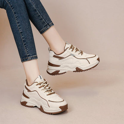 Thick-soled heightening sneakers