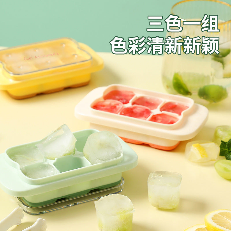 Silicone Mini Ice Cube Tray with Lid