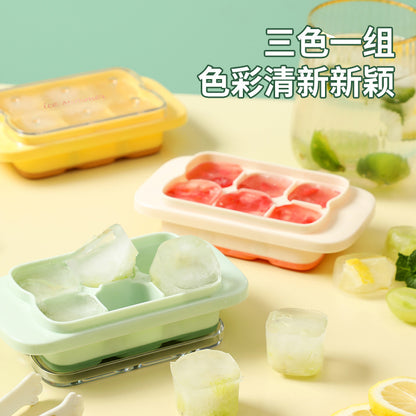 Silicone Mini Ice Cube Tray with Lid