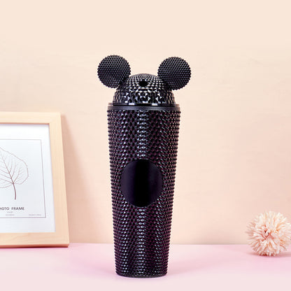 Mickey Durian Cup Diamond Plastic Straw Cup