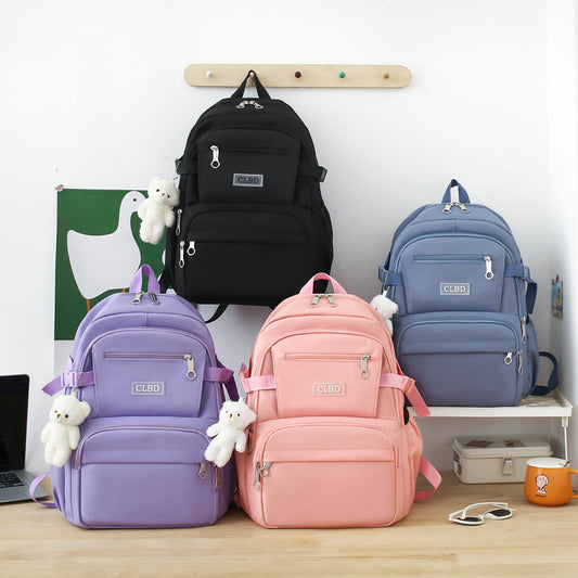 New 5-piece student backpack handbag