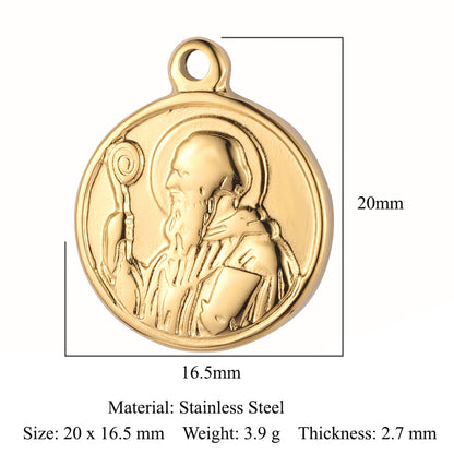 Accessories Buddha Head Angel Stainless Steel Pendant