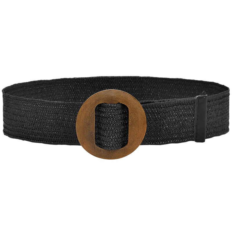 Women's canvas elastic belt