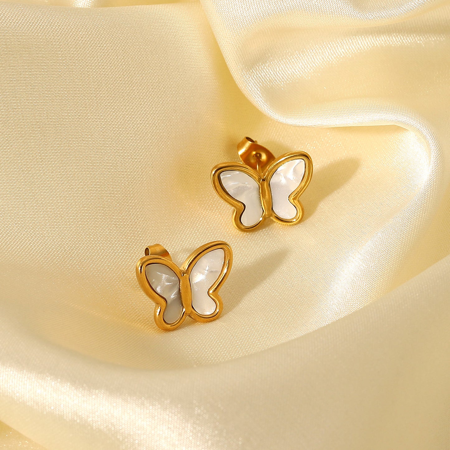 French butterfly earrings for women