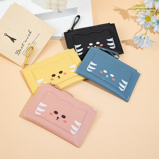 Cartoon cat multi-card card bag