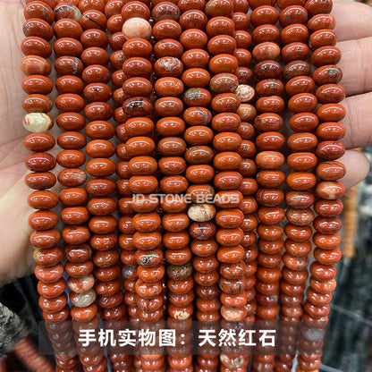 8 * 4Mm natural stone chalcedony abacus beads loose beads