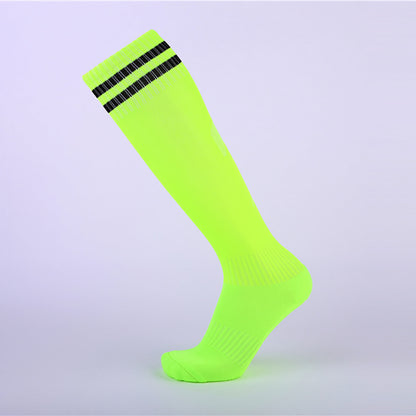 Two-Stripe Long Soccer Socks Thick Cushion