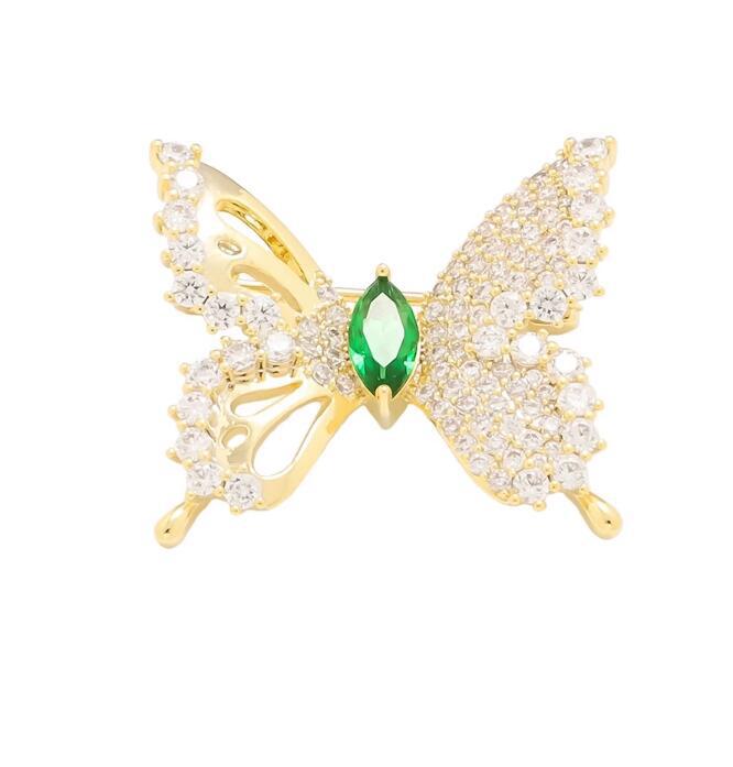 Smart Butterfly Hollow Flash Diamond Brooch