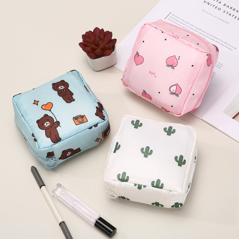 Cute Cartoon Menstrual Pad Organizer