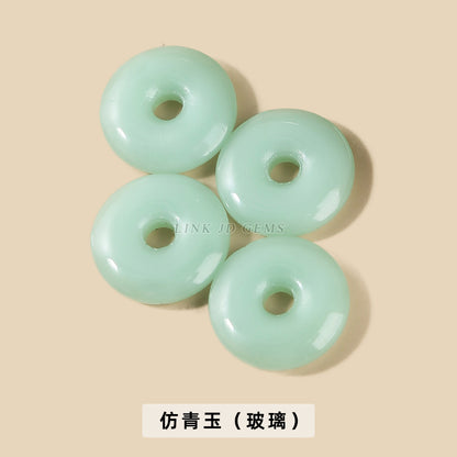 10-20Mm imitation jade glass safety buckle pendant