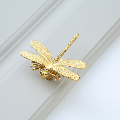 Brass single hole butterfly dragonfly handle