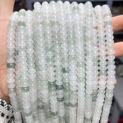 Loose beads ice jade bracelet work in progress round beads