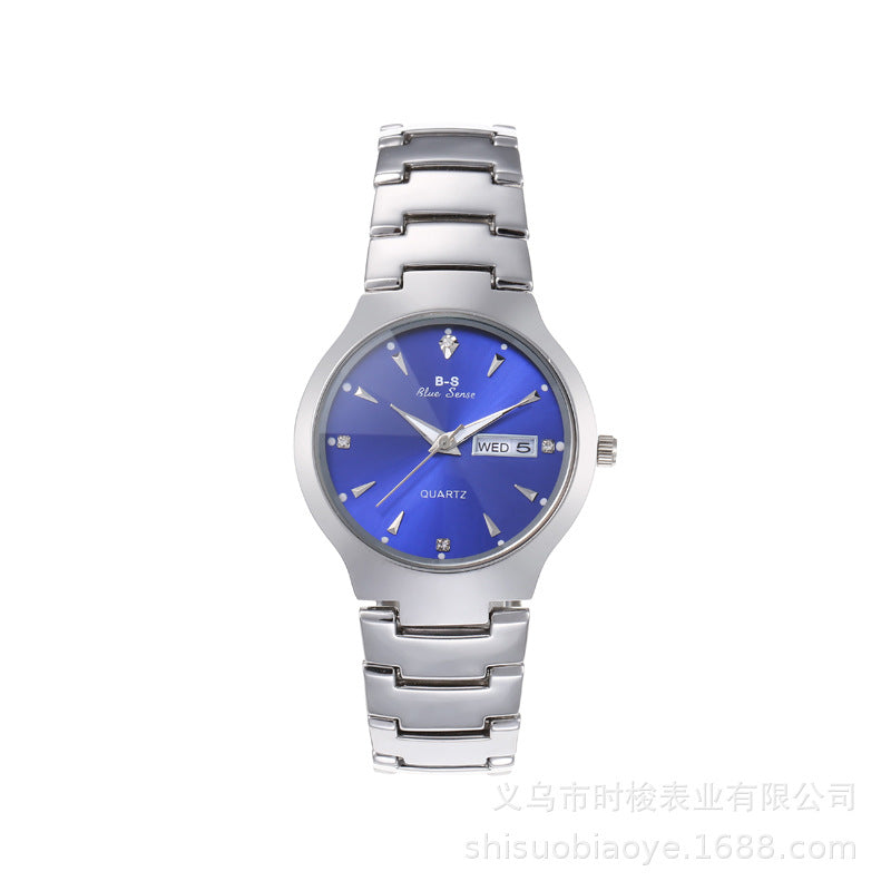 Quartz Calendar Watch Unisex Trendy Couple