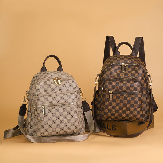 Cross-border textured backpack women