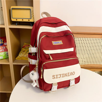 Large capacity school bag computer travel backpack