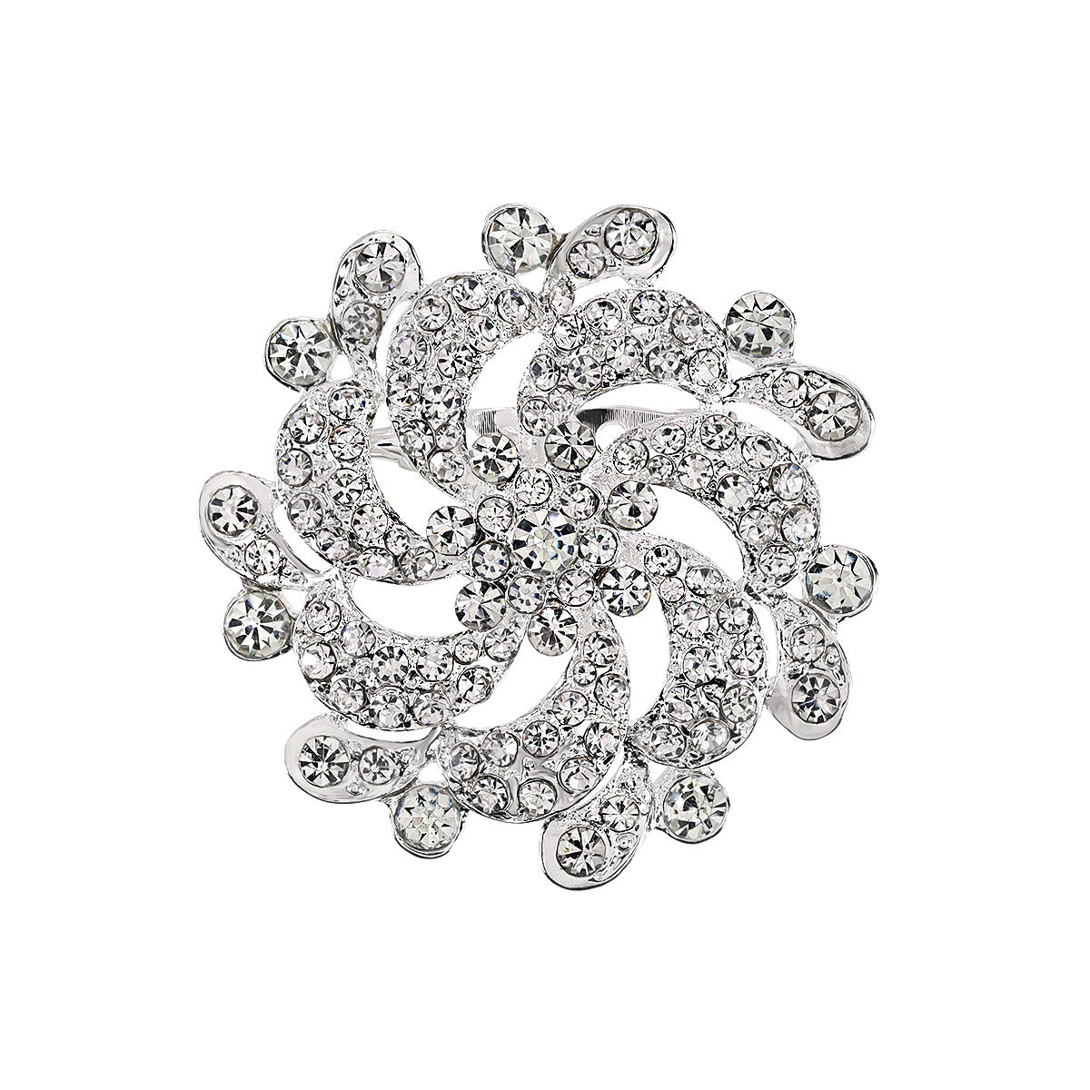 Alloy Rhinestone Brooch Pin