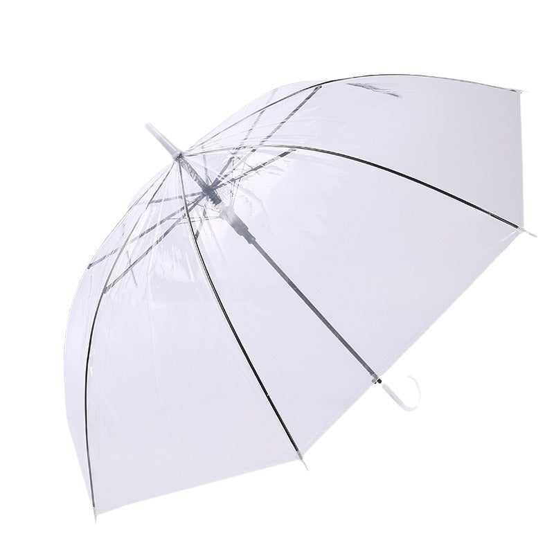 Korean-Style Creative Straight Handle Transparent Urban Umbrella