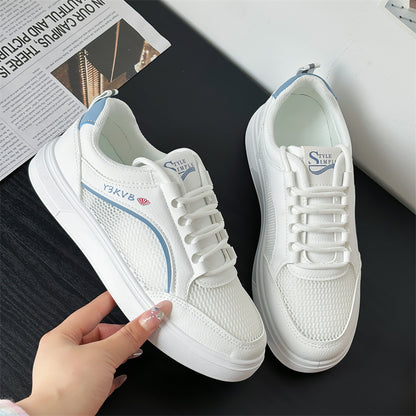 Women's mesh white shoes hollow breathable