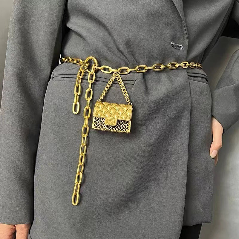 Metal chain belt