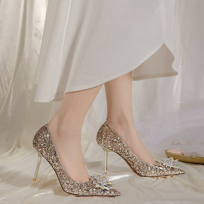 Crystal stiletto heels for women wholesale