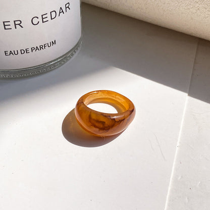 New transparent resin ring