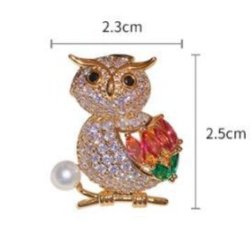 Delicate Owl Brooch