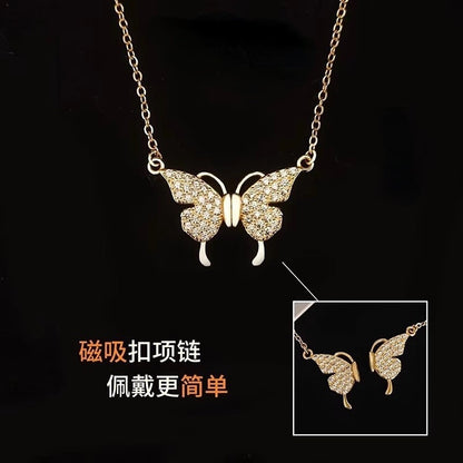 Butterfly magnetic necklace