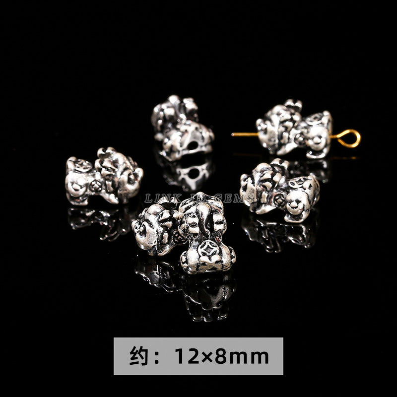 Alloy plated real antique silver accessories DIY hand