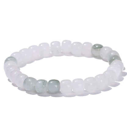 Natural ice emerald old bead bracelet